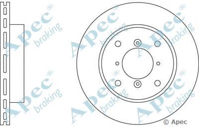 APEC BRAKING dsk196 -  Тормозной диск